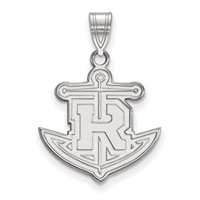 Sterling Silver Rhodium-plated LogoArt Rollins College Anchor Large Pendant view 1