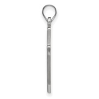 Sterling Silver Rhodium-plated LogoArt Southern University Jaguars Extra Large Pendant view 2
