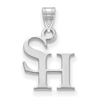 Sterling Silver Rhodium-plated LogoArt Sam Houston State University Small Pendant view 1
