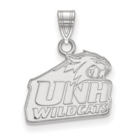 Sterling Silver Rhodium-plated LogoArt University of New Hampshire Small Pendant view 1