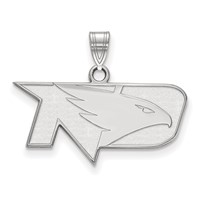 Sterling Silver Rhodium-plated LogoArt University of North Dakota Small Pendant view 1