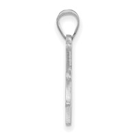 Sterling Silver Rhodium-plated LogoArt University of Tulsa Large Pendant view 2