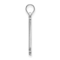 Sterling Silver Rh-plated LogoArt Vanderbilt University Large Pendant view 2
