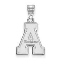 Sterling Silver Rhodium-plated LogoArt Appalachian State University Medium Pendant view 1