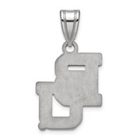 Sterling Silver Rhodium-plated LogoArt Baylor University Bears Medium Pendant view 4