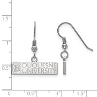 Sterling Silver LogoArt Duquesne University Small Dangle Earrings view 2