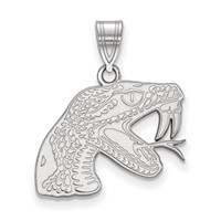 Sterling Silver Rhodium-plated LogoArt Florida a and M University Rattler Medium Pendant view 1