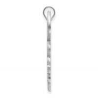 Sterling Silver Rhodium-plated LogoArt Tulane University Extra Large Pendant view 2