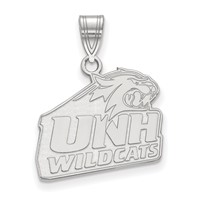 Sterling Silver Rhodium-plated LogoArt University of New Hampshire Medium Pendant view 1