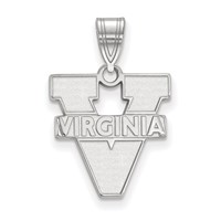 Sterling Silver Rhodium-plated LogoArt University of Virginia Medium Pendant view 1