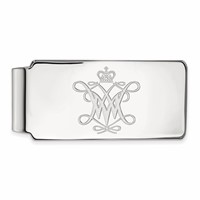 Sterling Silver Rhodium-plated LogoArt College of William and Mary Money Clip view 1