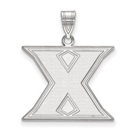 Sterling Silver Rhodium-plated LogoArt Xavier University Letter X Large Pendant view 1