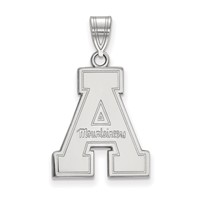 Sterling Silver Rhodium-plated LogoArt Appalachian State University Large Pendant view 1