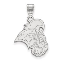 Sterling Silver Rhodium-plated LogoArt Coastal Carolina University Chanticleer Large Pendant view 1