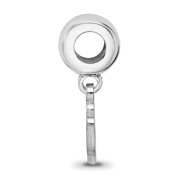 Sterling Silver Gold-plated LogoArt California Polytechnic State University C-P Extra Small Dangle Bead Charm