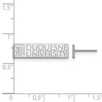 Sterling Silver LogoArt Duquesne University Small Post Earrings view 2