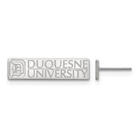 Sterling Silver LogoArt Duquesne University Small Post Earrings view 1