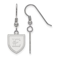 Sterling Silver LogoArt East Tennessee State Small Dangle Earrings view 1