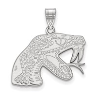 Sterling Silver Rhodium-plated LogoArt Florida a and M University Rattler Large Pendant view 1