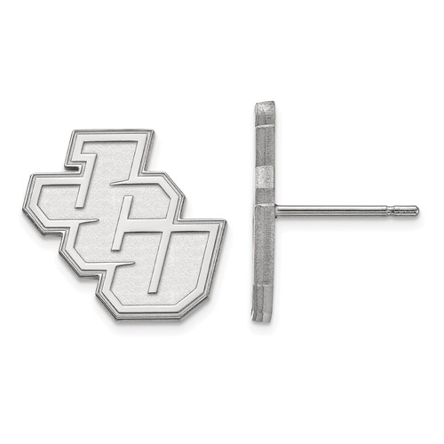 Sterling Silver Rhodium-plated LogoArt John Carroll University Small Post Earrings