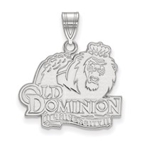 Sterling Silver Rhodium-plated LogoArt Old Dominion University Large Pendant view 1