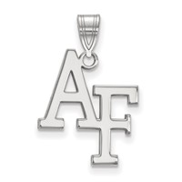 Sterling Silver Rhodium-plated LogoArt United States Air Force Academy A-f Large Pendant view 1