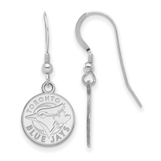 SS/Rh-p Major League Baseball LogoArt Toronto Blue Jays Dangle Earrings