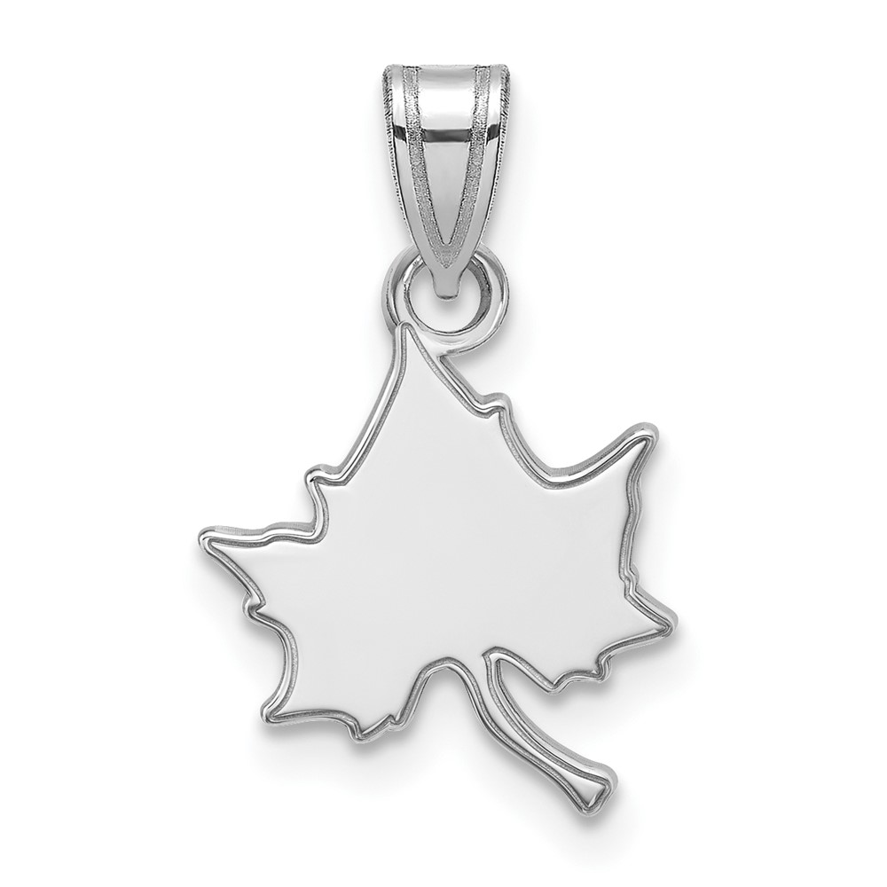 Sterling Silver Rhodium-plated LogoArt Indiana State University I-s Small Pendant