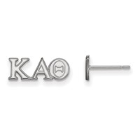 Sterling Silver Rhodium-plated LogoArt Kappa Alpha Theta Sorority Greek Letters Extra Small Post Earrings view 1