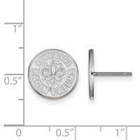 Sterling Silver Rhodium-plated LogoArt University of Louisiana At Lafayette Small Post Earrings view 2