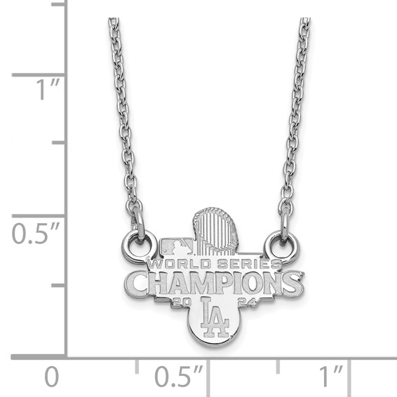 SS 2024 World Series Champions LA Dodgers Small Pendant w/ Necklace