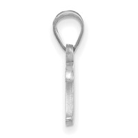 Sterling Silver Rhodium-plated LogoArt University of Tulsa T-u Large Pendant view 2