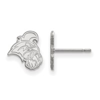 Sterling Silver Rhodium-plated LogoArt Coastal Carolina University Chanticleer Extra Small Post Earrings view 1