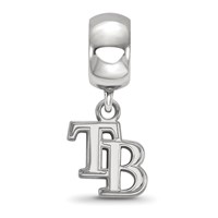 SS Rh-p Major League Baseball LogoArt Tampa Bay Rays Dangle Bead view 2