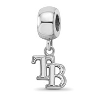 SS Rh-p Major League Baseball LogoArt Tampa Bay Rays Dangle Bead view 1