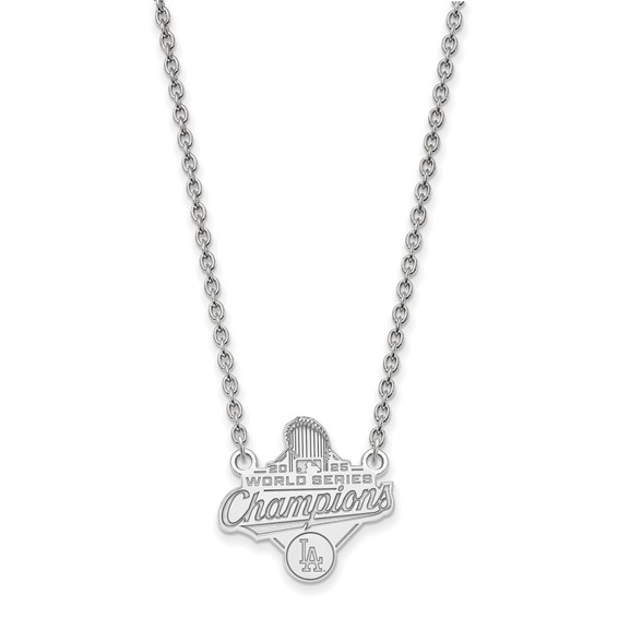 SS 2025 World Series Champions Los Angeles Dodgers Large Pendant w/ Neckla