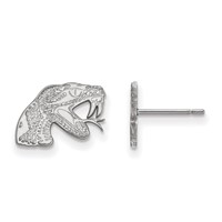 Sterling Silver Rhodium-plated LogoArt Florida a and M University Rattler Extra Small Post Earrings view 1