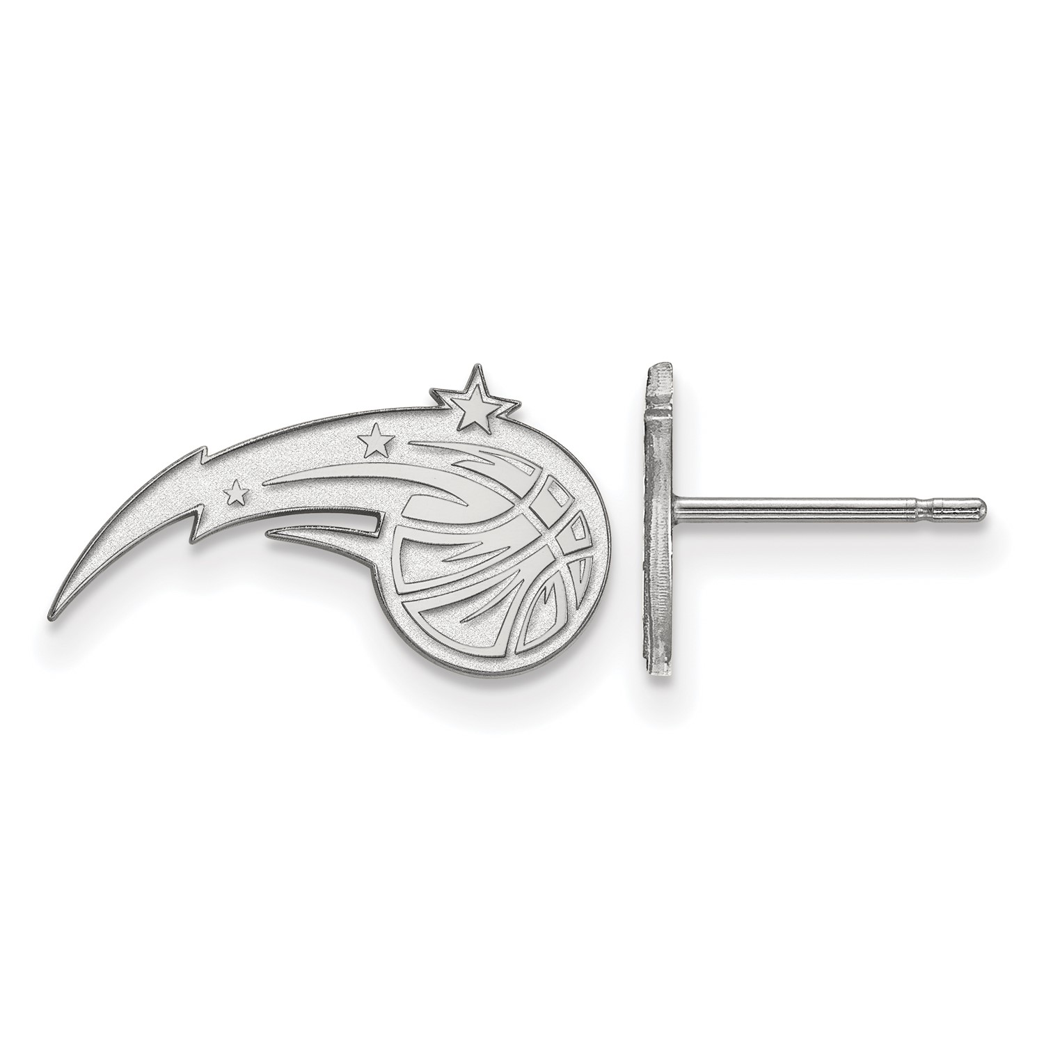 10k White gold NBA Basketball LogoArt Licensed Orlando Magic XS Post Earrings 10k White gold NBA Basketball LogoArt Licensed Orlando Magic XS Post Earrings