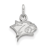 Sterling Silver Rhodium-plated LogoArt University of New Hampshire Wildcat Extra Small Pendant view 1
