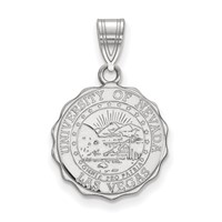 Sterling Silver Rhodium-plated LogoArt University of Nevada-Las Vegas Medium Crest Pendant view 1