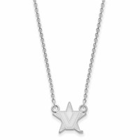 Sterling S. Rh-p LogoArt Vanderbilt University Small Pendant with Necklace view 2