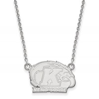 Sterling Silver Rhodium-plated LogoArt Kent State University Small Pendant Necklace, 18" view 1