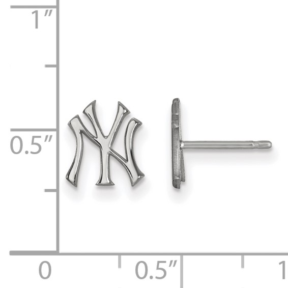 10kw Major League Baseball LogoArt New York Yankees Extra Small Post Earrings
