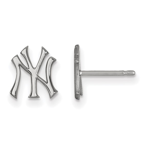10kw Major League Baseball LogoArt New York Yankees Extra Small Post Earrings