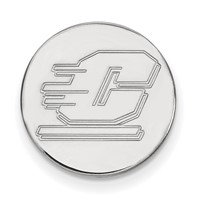 Sterling Silver Rhodium-plated LogoArt Central Michigan University Letter C Lapel Pin view 1