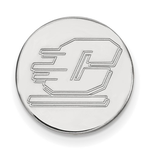 Sterling Silver Rhodium-plated LogoArt Central Michigan University Letter C Lapel Pin
