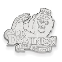 Sterling Silver Rhodium-plated LogoArt Old Dominion University Lapel Pin view 1