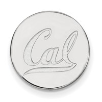 Sterling Silver Rhodium-plated LogoArt University of California Berkeley Lapel Pin view 1