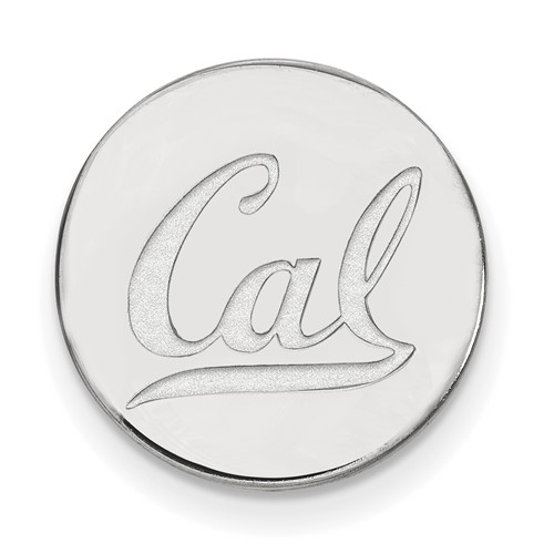 Sterling Silver Rhodium-plated LogoArt University of California Berkeley Lapel Pin