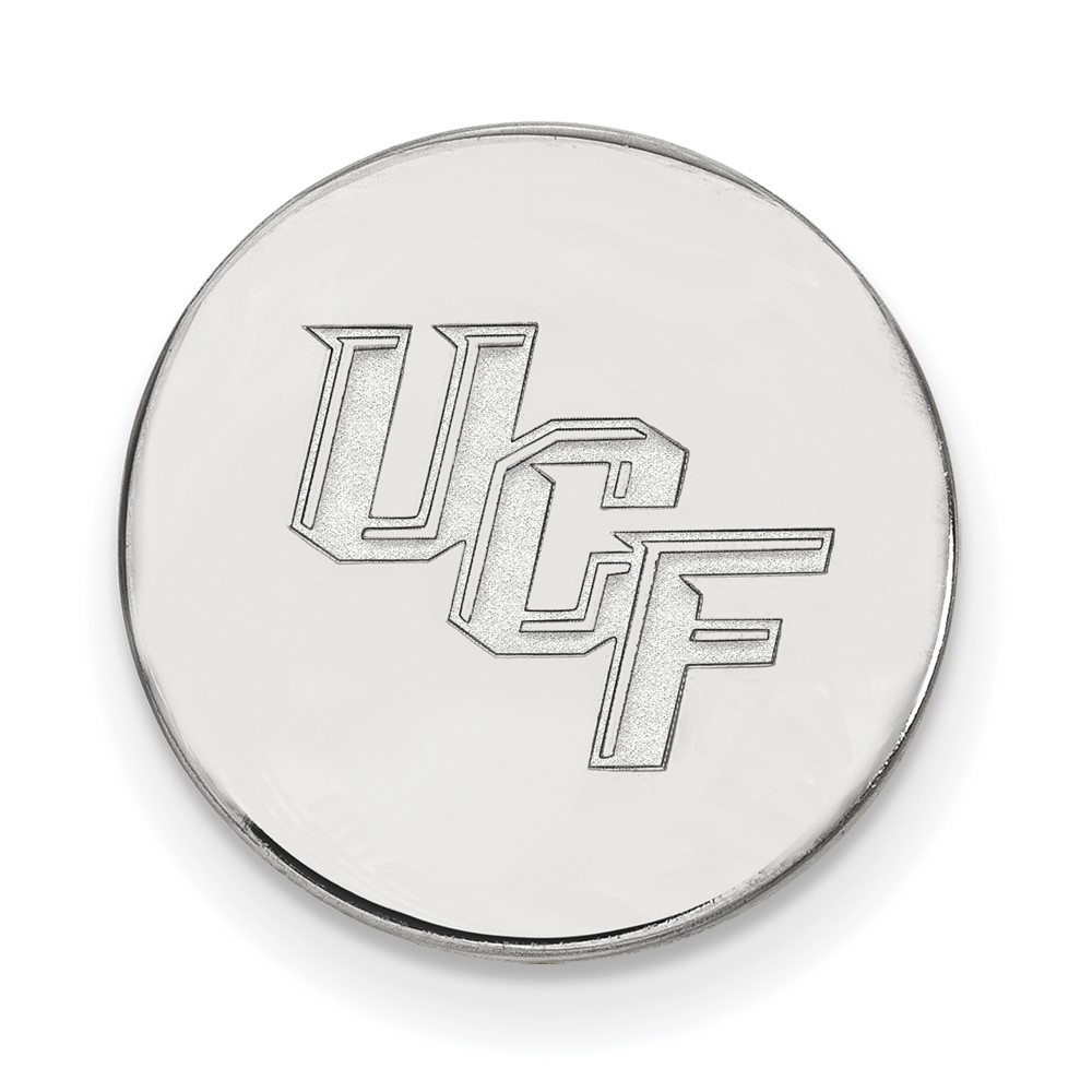 Sterling Silver Rhodium-plated LogoArt University of Central Florida U-c-f Lapel Pin